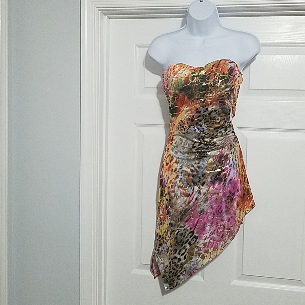 NWT ICU Collection Strapless Dress